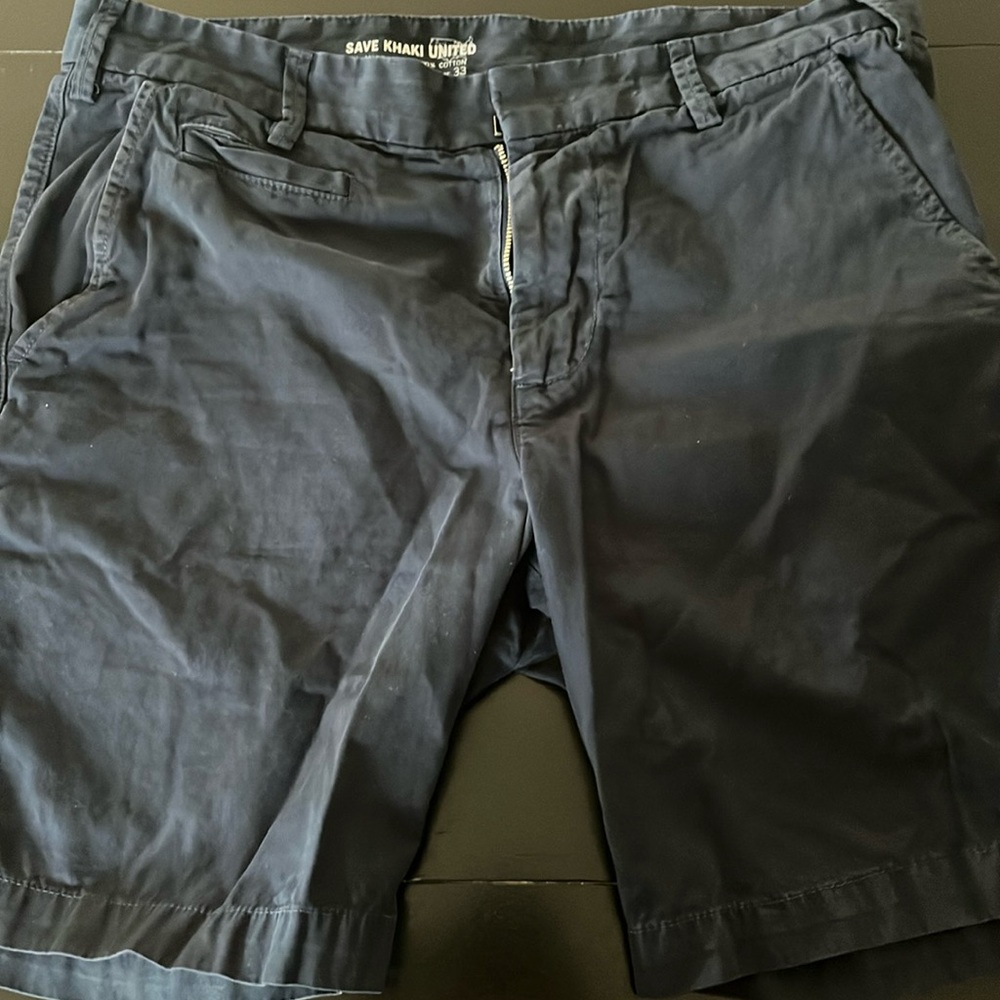 Save Khaki United Men's Navy Flat Front Shorts